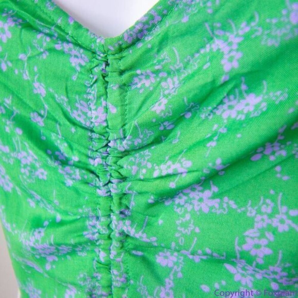 NEW Intimately Free People Caught Up Printed Slip Dress, Green, S‎ - Picture 8 of 15